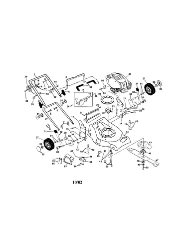 Engine/housing/handle