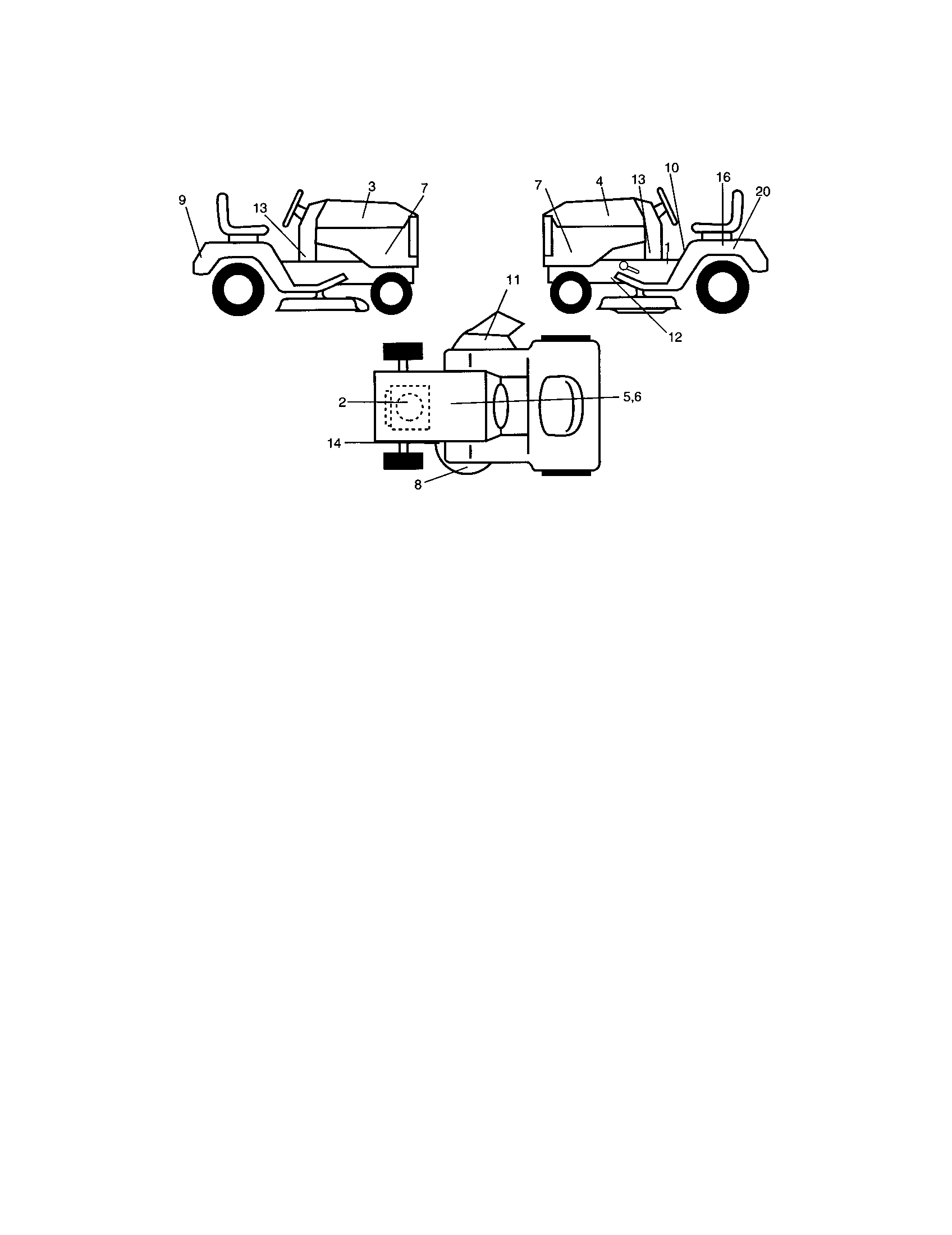 Official Craftsman 917272751 front-engine lawn tractor parts