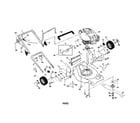 Craftsman 917378772 engine/housing/handle diagram