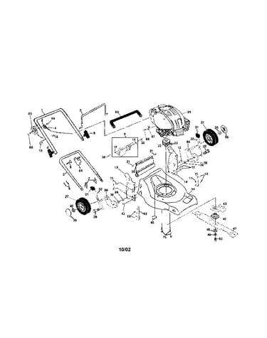 Engine/housing/handle