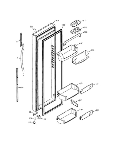 Refrigerator door
