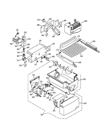 Icemaker and dispenser