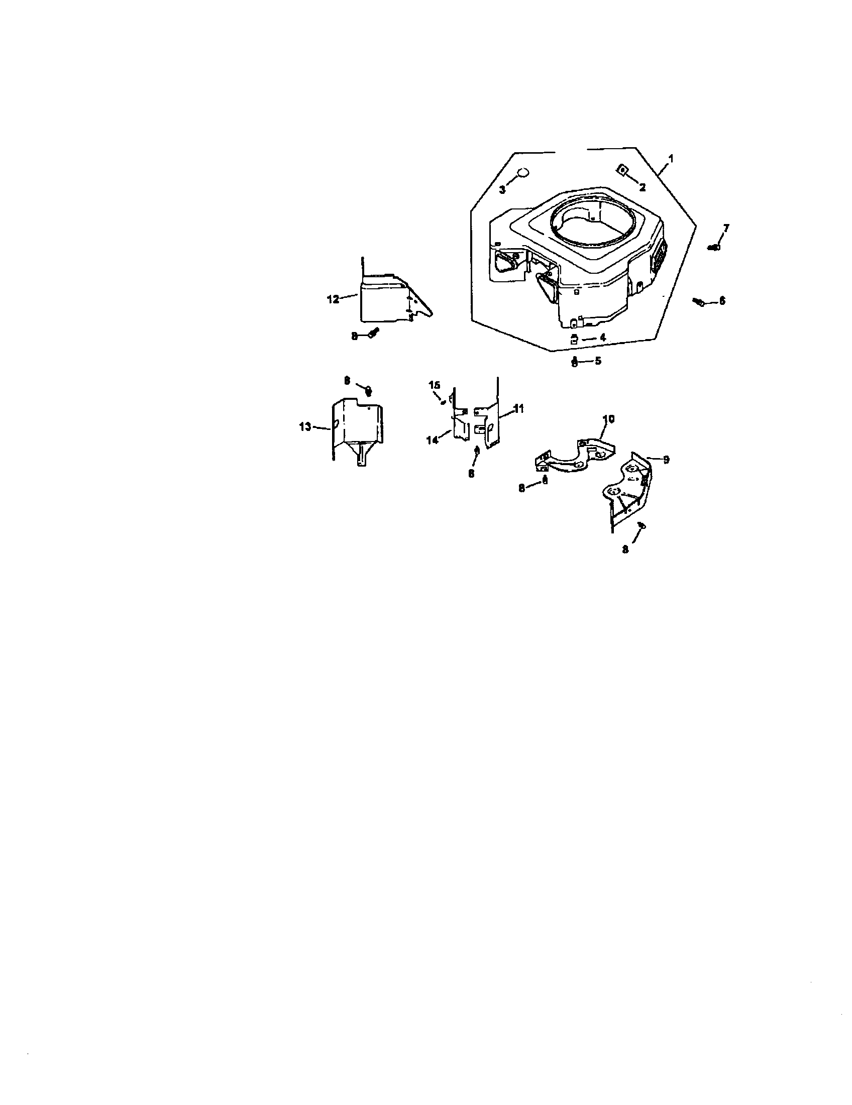 Blower housing and baffles