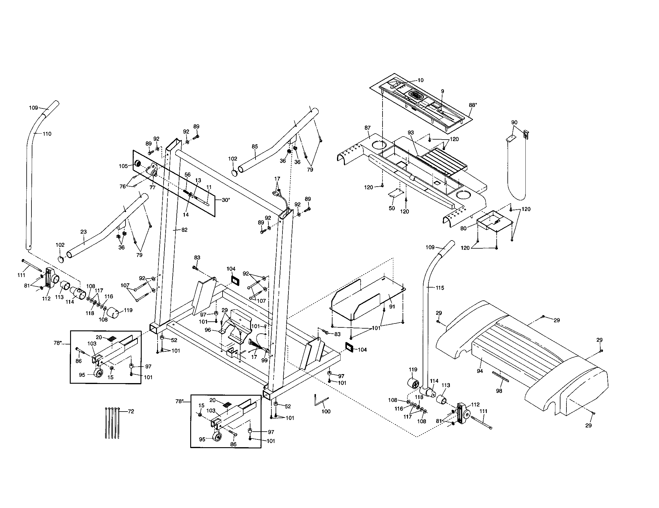 Console base and motor hood
