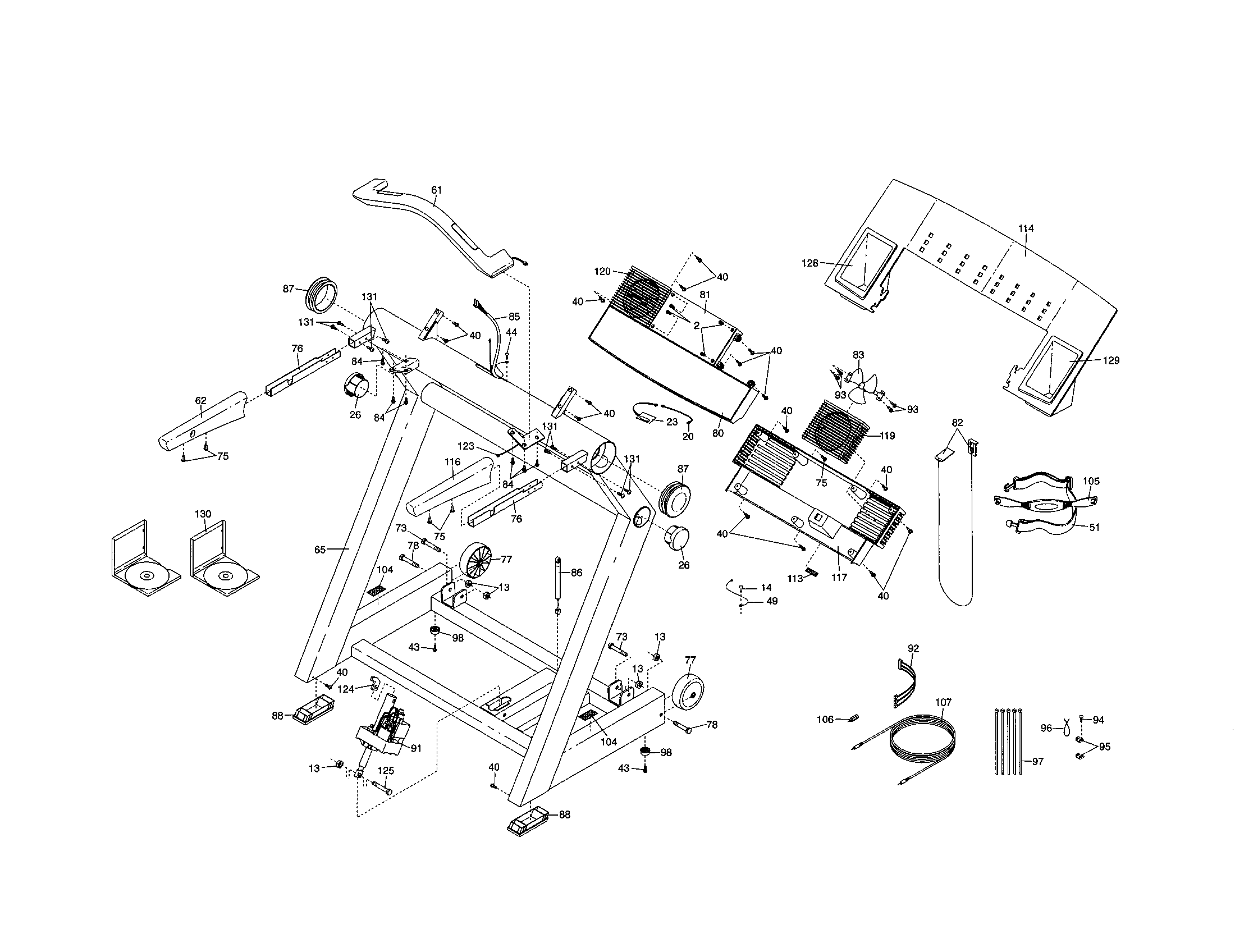 Console base and upright