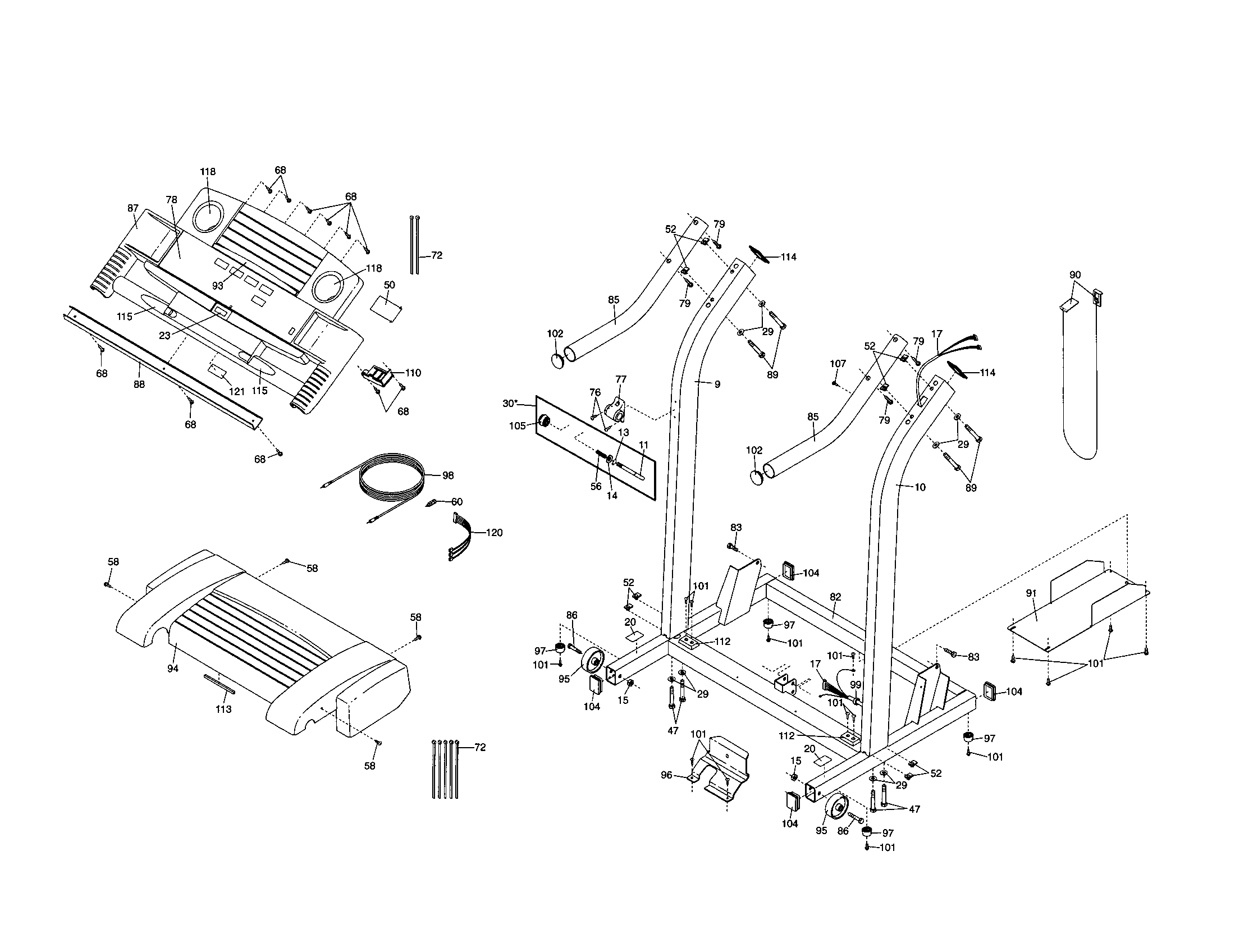 Console base and motor hood