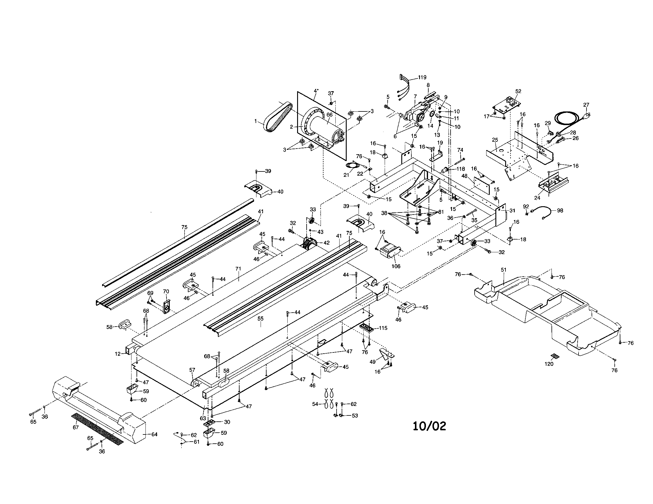 BELTS, WALKING AND MOTOR