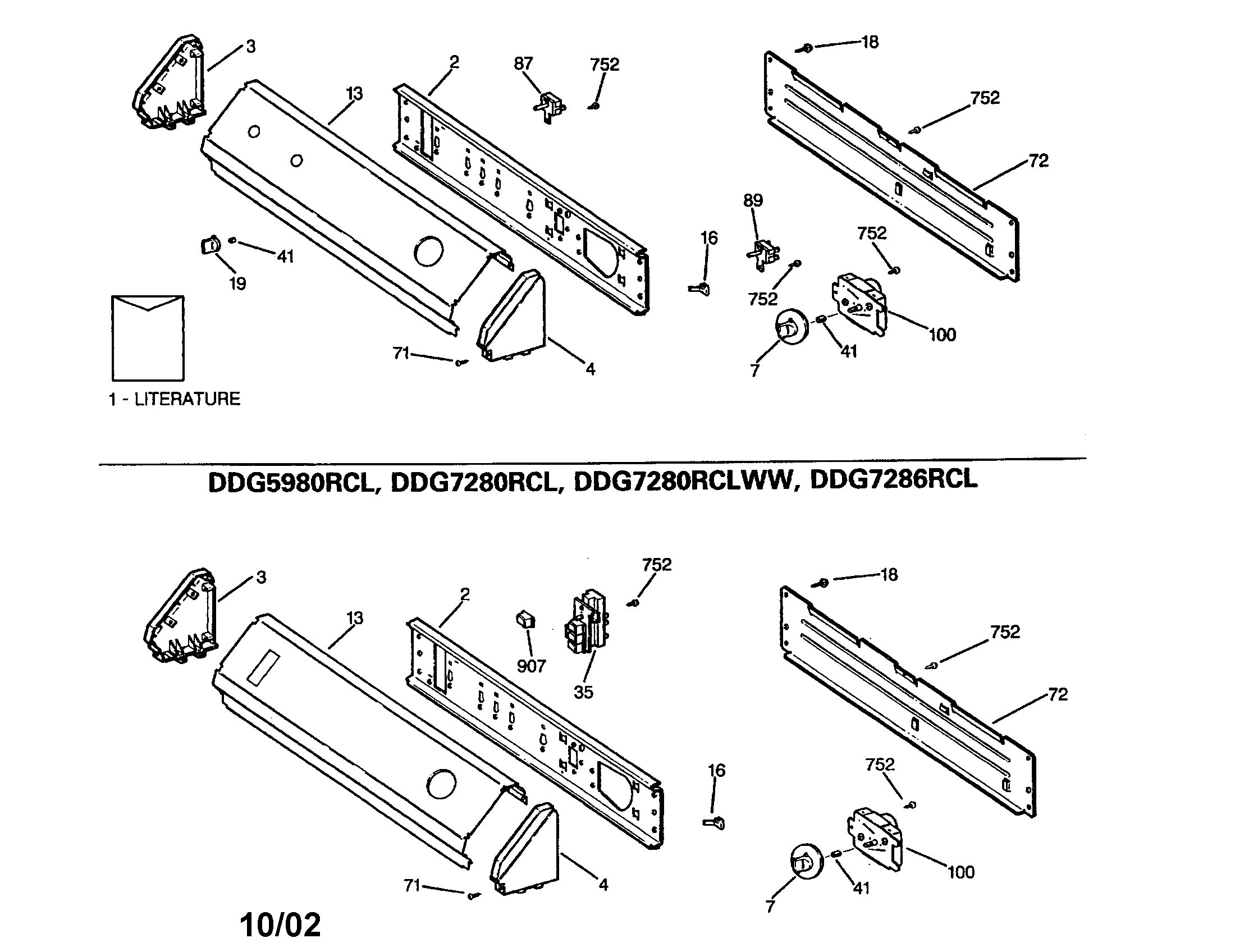 CONTROL AND TOP PANEL