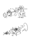 Drum/duct/blower/drive assy.
