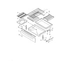 Kenmore 66572012102 drawer and broiler parts diagram