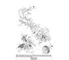 MTD 13AX604G402 shift lever support diagram