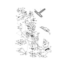 Poulan PPR1742STA mower deck diagram