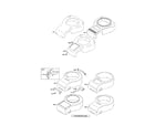 Briggs & Stratton 311700 (0005-0164) blower-housing and cover diagram