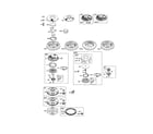 Briggs & Stratton 311700 (0005-0164) flywheel/starter-rewind diagram