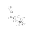 Kenmore 11022852102 brake/clutch/gearcase/motor/pump diagram