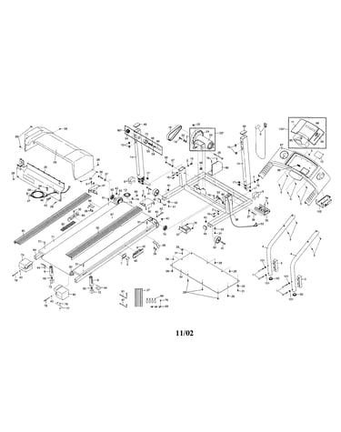 Walking belt/motor/hood/console
