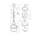 Kenmore 11022894102 agitator, basket and tub diagram
