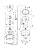 Agitator, basket and tub