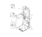 Kenmore Elite 11092964102 dryer support and washer harness diagram
