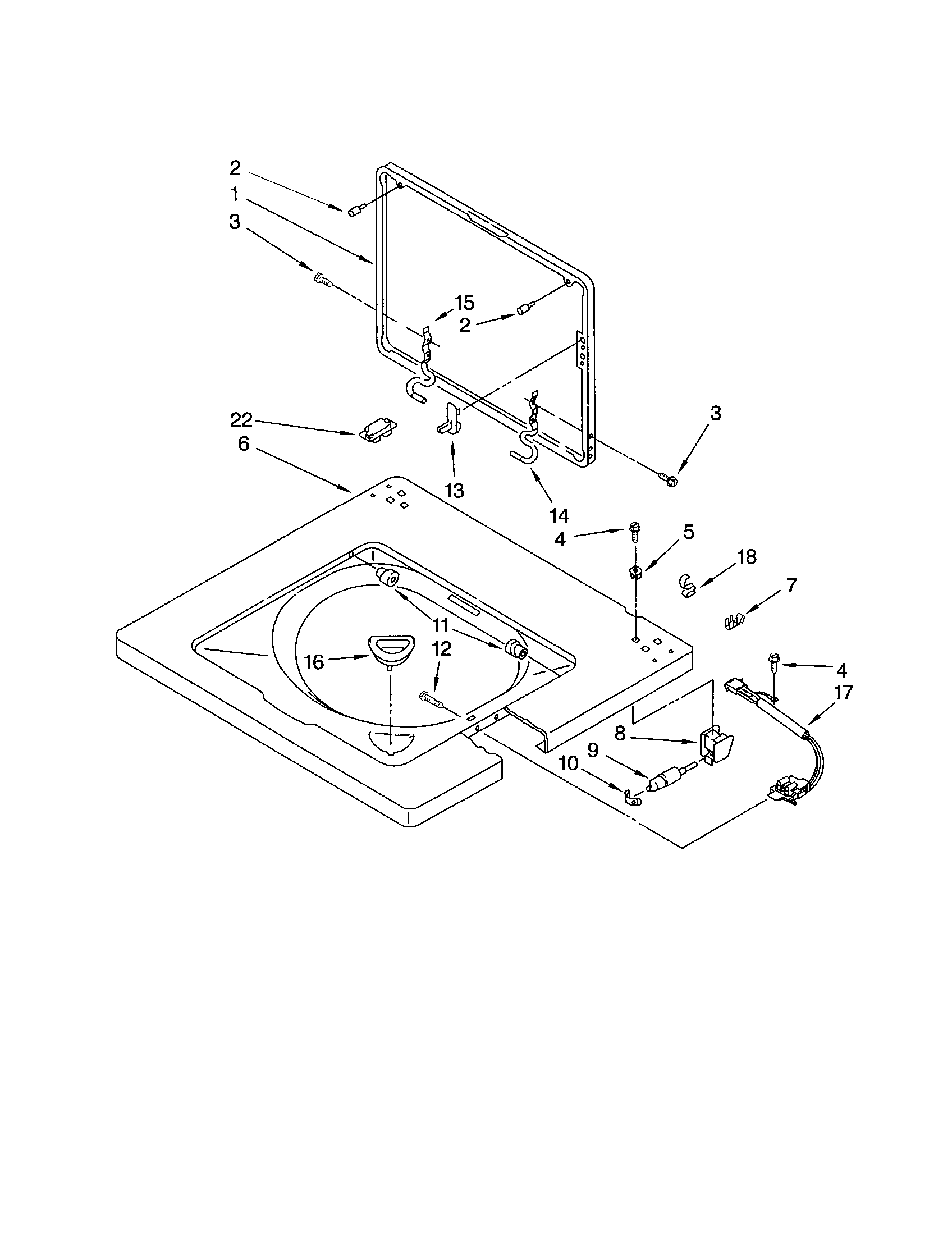 Washer top and lid