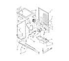 Kenmore 11092976102 dryer cabinet and motor diagram