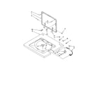 Kenmore 11092976102 washer top and lid diagram