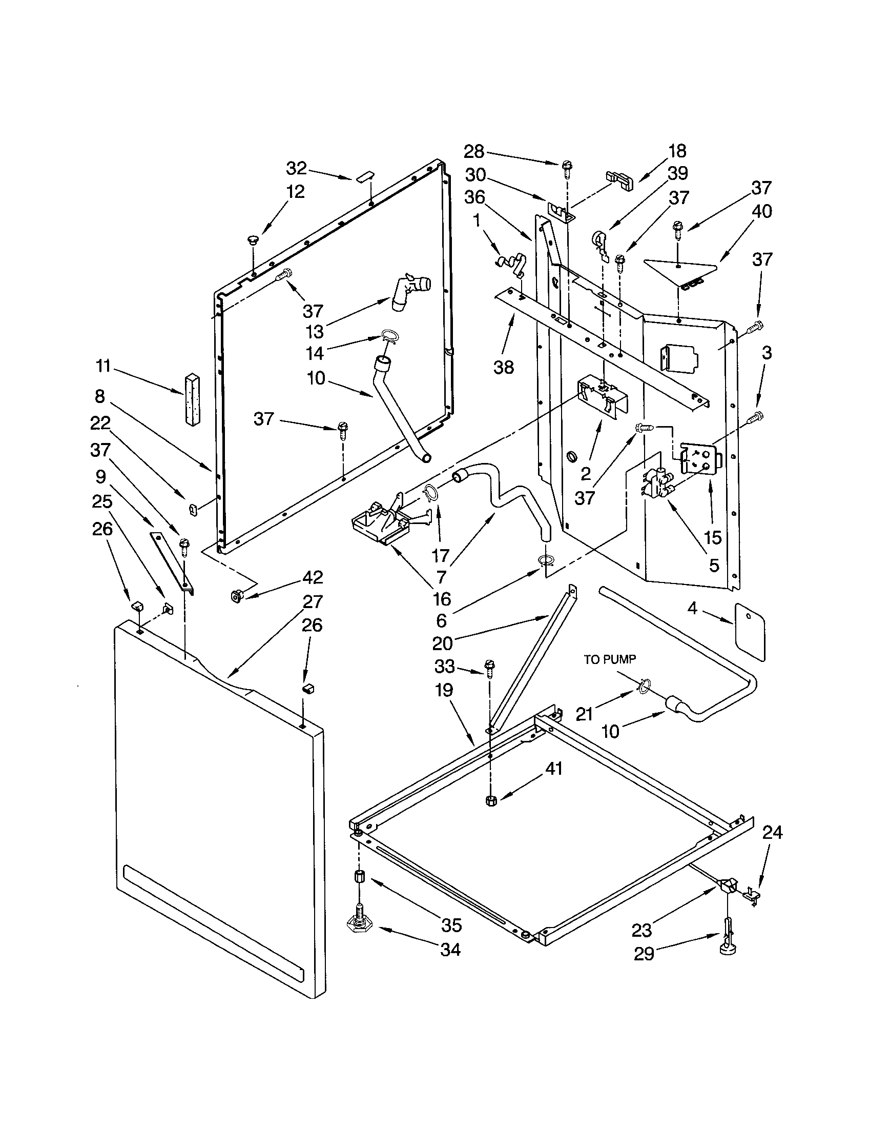 Washer cabinet