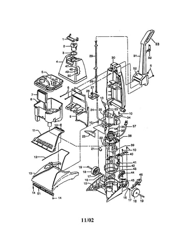 Upright extractor