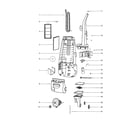 Eureka 4386AT-2 handle/motor cover/motor diagram