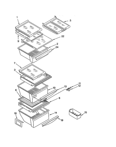 Refrigerator shelf