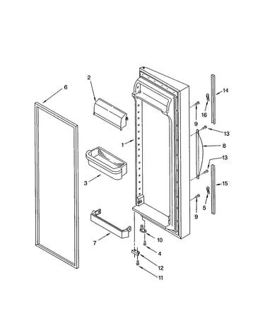 Refrigerator door
