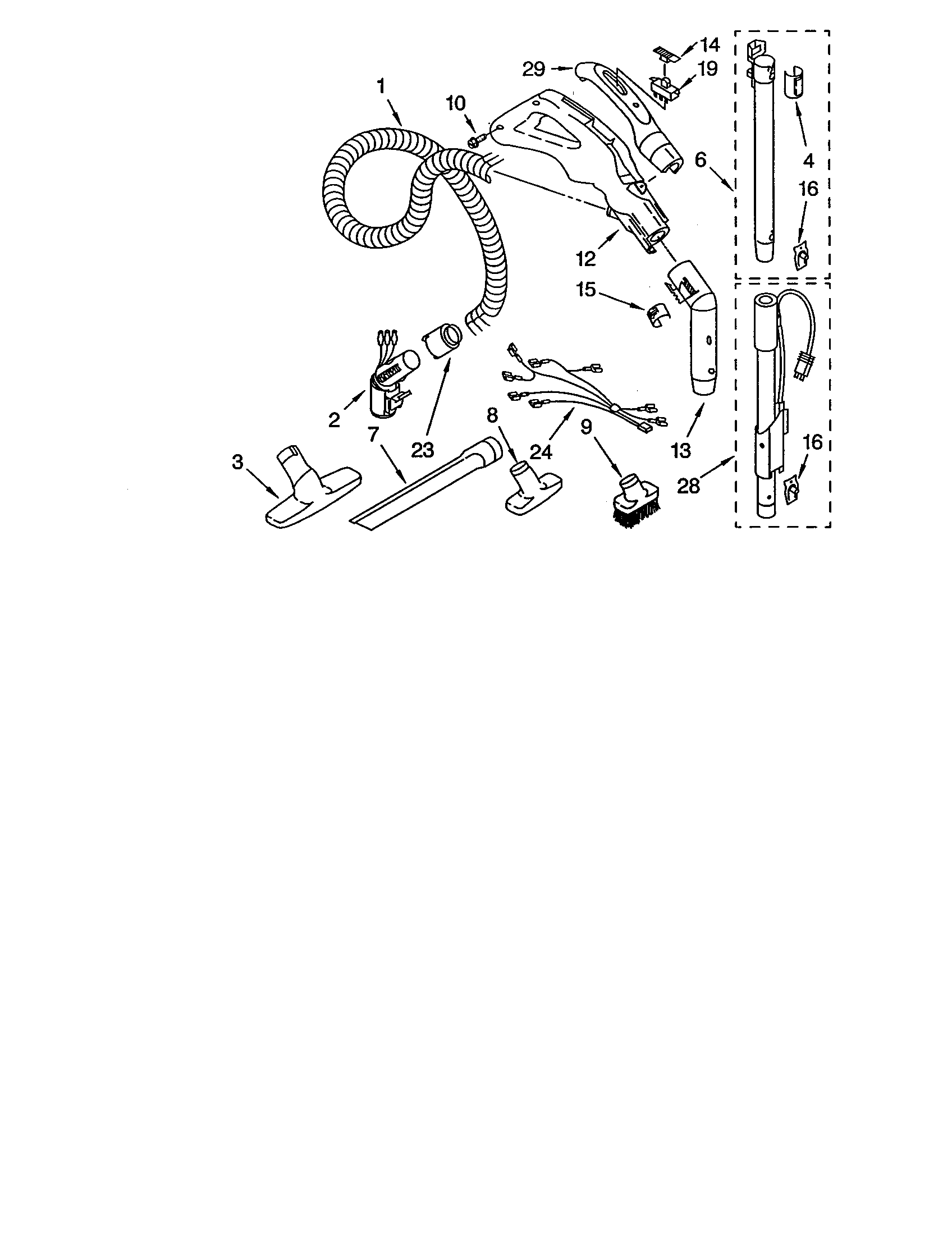 HOSE AND ATTACHMENTS