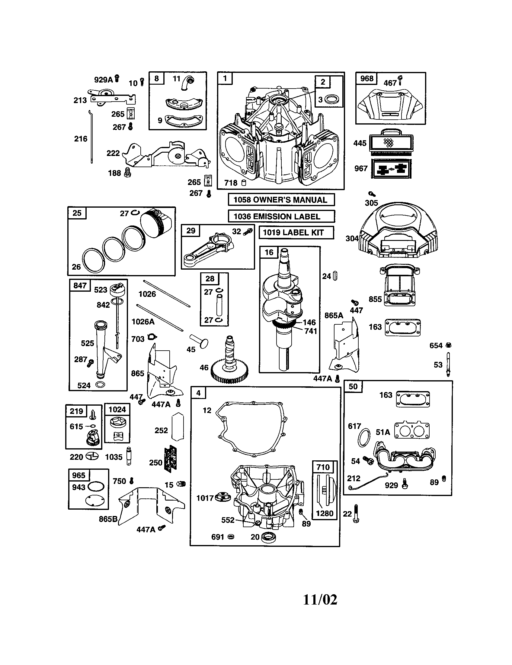 Cylinder/crankshaft