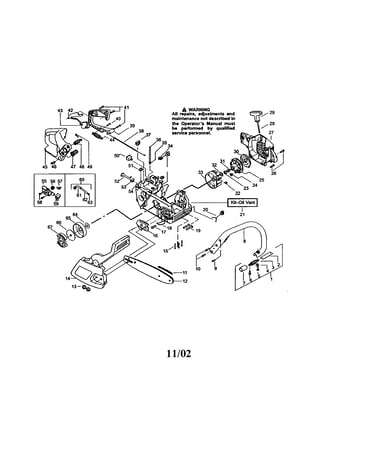 Handle/flywheel/housing