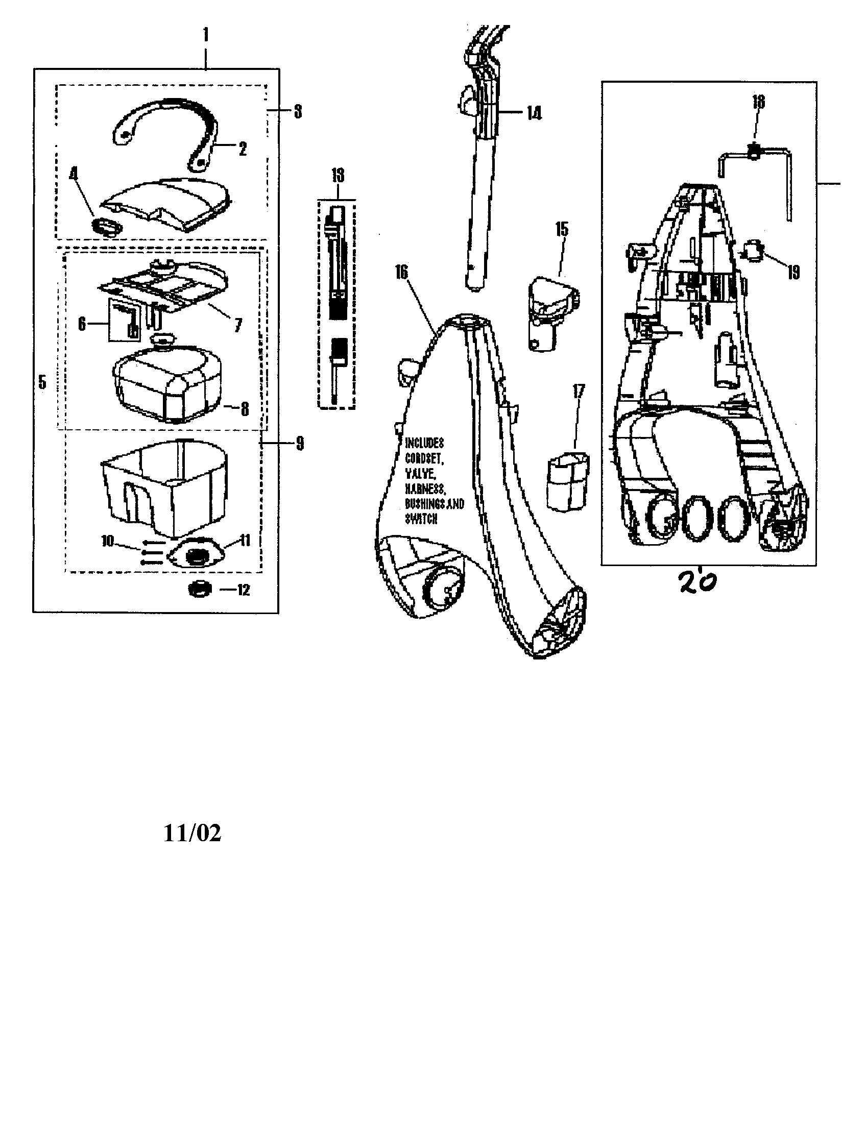 Tank/handle