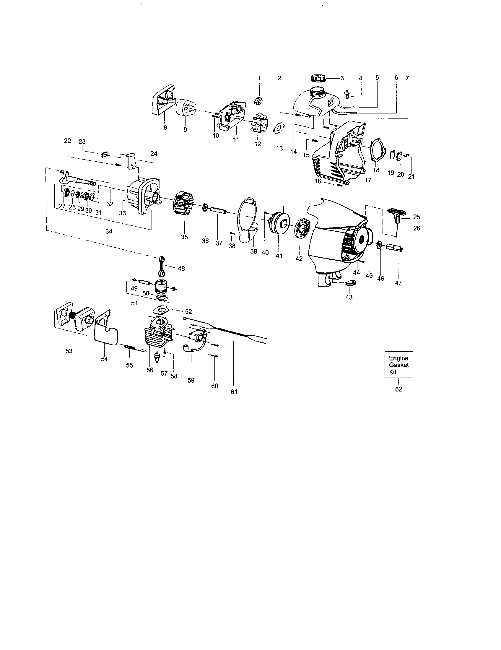 Crankshast/crankcase