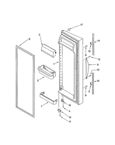 Refrigerator door