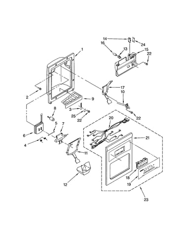 Dispenser front