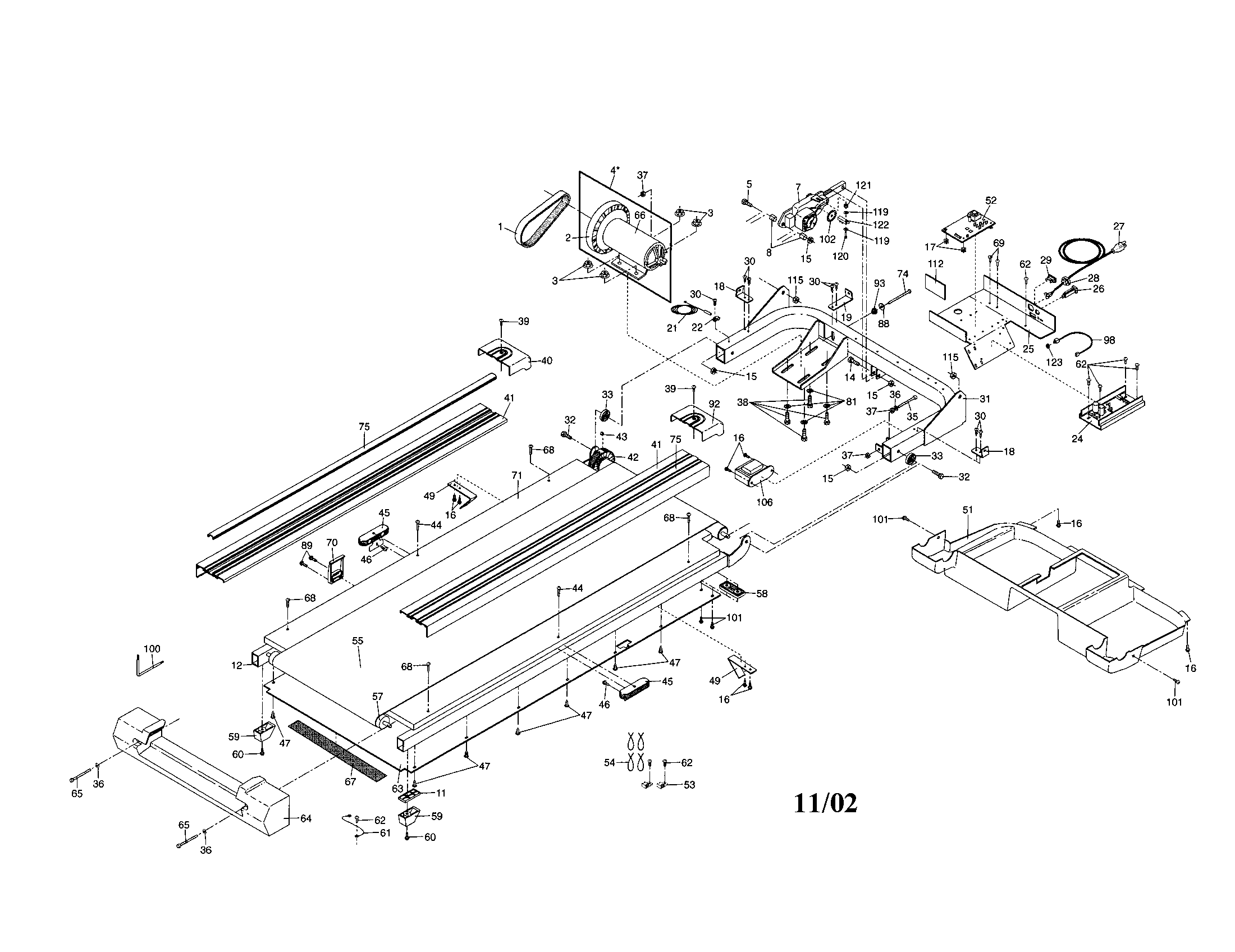 Proform PFTL10310 treadmill Parts | Diagrams | Sears PartsDirect