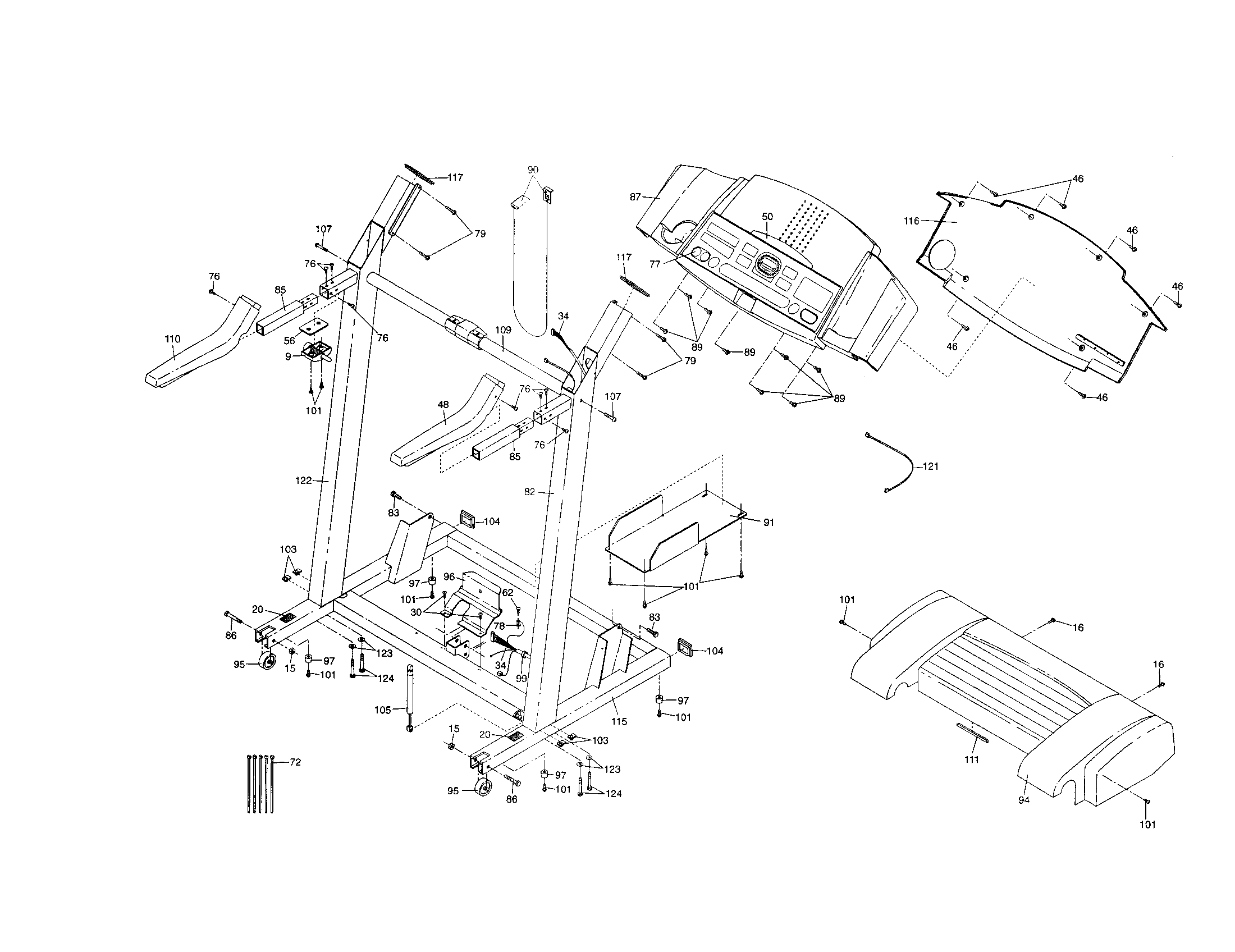 Console base/motor hood