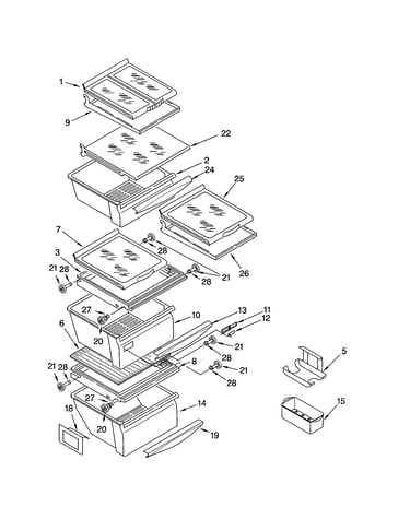 Refrigerator shelf
