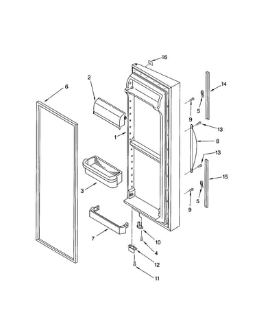 Refrigerator door