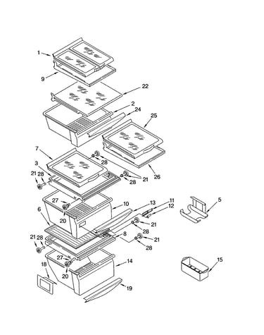 Refrigerator shelf