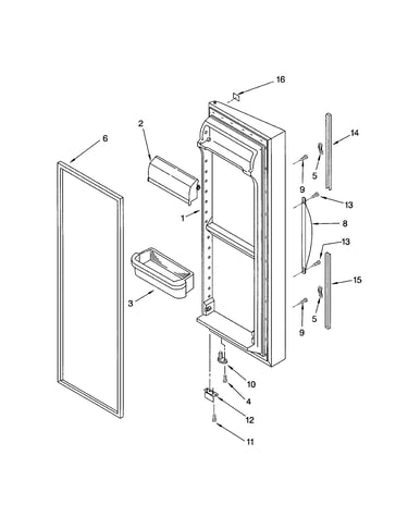 Refrigerator door