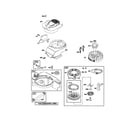 Briggs & Stratton 12Q802-0249-B1 blower housing/flywheel diagram