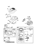 Blower housing/flywheel