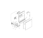 Bosch SHU5304UC/06 (FD 7705-7912) door assembly diagram