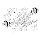 Craftsman 917379070 engine/housing/handle diagram