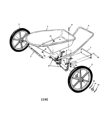 6 cu. ft. poly lawn cart