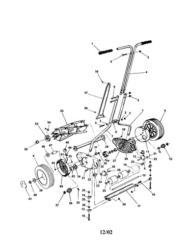21" push reel mower